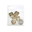 画像7: メタルボタン 足つき 【フラワー柄】16mm 5個入り ゴールド 手芸 ハンドメイド 装飾 きらきらぷんぷん丸 B-1535 (7)