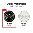 画像3: メタルボタン リボン柄【ブラック】25mm 6個入 蝶結びモチーフ 足つき 飾り 手芸 服飾 付け替え用 きらきらぷんぷん丸 B-1537 (3)