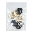 画像7: メタルボタン リボン柄【ブラック】25mm 6個入 蝶結びモチーフ 足つき 飾り 手芸 服飾 付け替え用 きらきらぷんぷん丸 B-1537 (7)