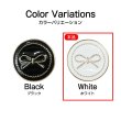 画像3: メタルボタン リボン柄【ホワイト】25mm 6個入 蝶結びモチーフ 足つき 飾り 手芸 服飾 付け替え用 きらきらぷんぷん丸 B-1538 (3)