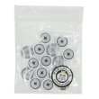 画像7: 4つ穴 カラーリムボタン【ホワイト】丸 樹脂 手芸 ハンドメイド 15個入【11mm】きらきらぷんぷん丸 B-1541 (7)