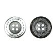 画像1: メタルボタン 破線模様【シルバー】20mm 8個入 丸型 4穴 合金 手芸 洋裁 付け替え きらきらぷんぷん丸 B-1568 (1)