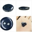 画像5: 樹脂ボタン フラットタイプ 二つ穴【ネイビー】11.5mm 15個入 丸型 シンプル 手芸 服飾 付け替え きらきらぷんぷん丸 B-1607 (5)