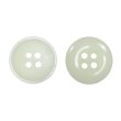 画像1: 樹脂ボタン マットライン【アイボリー】15mm 10個入 丸型 四つ穴 シンプル 手芸 服飾 付け替え ボタンマート B-1611 (1)
