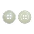 画像1: 樹脂ボタン マットライン【アイボリー】18mm 8個入 丸型 四つ穴 シンプル 手芸 服飾 付け替え ボタンマート B-1612 (1)