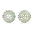 画像1: 樹脂ボタン マットライン【アイボリー】20mm 6個入 丸型 四つ穴 シンプル 手芸 服飾 付け替え ボタンマート B-1613 (1)