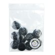 画像7: レザー調ボタン【ブラック】15mm 10個入 四つ穴 ステッチ風 丸型 手芸 服飾 付け替え きらきらぷんぷん丸 B-1623 (7)