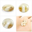 画像5: 樹脂ボタン マーブル風模様【アイボリー】18mm 8個入 ドーナツ型 四つ穴 手芸 服飾 付け替え ボタンマート B-1639 (5)