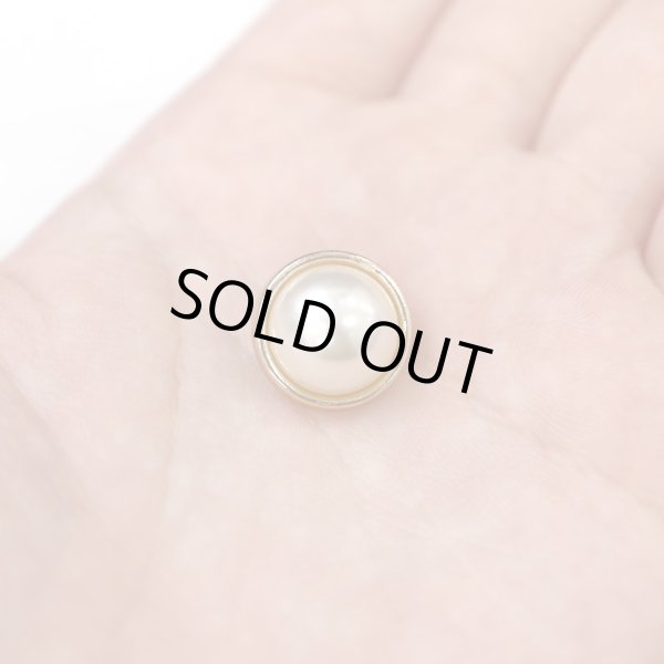 画像6: パールボタン 装飾 【金フチ ゴールド】 ホワイト 白 パール ボタン ビジューボタン 飾りボタン 縫製ボタン 袖口ボタン 10個入り 【15mm】 ボタンマート B-164 (6)