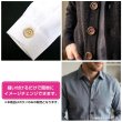 画像6: ウッドボタン【ブラック】18mm 8個入 丸型 四つ穴 ラウンドリム 木製 手芸 服飾 付け替え きらきらぷんぷん丸 B-1668 (6)