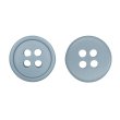 画像1: 樹脂ボタン【グレー】11.5mm 15個入 丸型 四つ穴 ラウンドリム 手芸 付け替え きらきらぷんぷん丸 B-1670 (1)