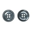 画像1: 樹脂ボタン マーブル調【グレー】20mm 8個入 四つ穴 リムあり 手芸 服飾 付け替え ボタンマート B-1820 (1)