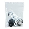 画像7: 布張りボタン 二つ穴【ブラック】15mm 10個入 丸型 裁縫 手芸 服飾 付け替え きらきらぷんぷん丸 B-1856 (7)