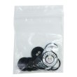 画像7: 布張りボタン 二つ穴【ブラック】18mm 8個入 丸型 裁縫 手芸 服飾 付け替え きらきらぷんぷん丸 B-1857 (7)