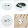 画像5: 布張りボタン 二つ穴【ホワイト】15mm 10個入 丸型 裁縫 手芸 服飾 付け替え きらきらぷんぷん丸 B-1859 (5)