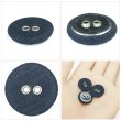 画像5: 布張りボタン 二つ穴【ネイビー】18mm 8個入 丸型 裁縫 手芸 服飾 付け替え きらきらぷんぷん丸 B-1863 (5)