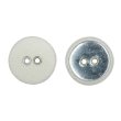 画像1: 布張りボタン 二つ穴【ベージュ】18mm 8個入 丸型 裁縫 手芸 服飾 付け替え きらきらぷんぷん丸 B-1869 (1)