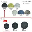 画像3: リネン調布張り シャンクボタン【ブラック】15mm 10個入 丸型 足つき 手芸 服飾 付け替え きらきらぷんぷん丸 B-1873 (3)