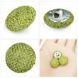 画像5: リネン調布張り シャンクボタン【カーキ】15mm 10個入 丸型 足つき 手芸 服飾 付け替え きらきらぷんぷん丸 B-1876 (5)