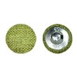画像1: リネン調布張り シャンクボタン【カーキ】20mm 6個入 丸型 足つき 手芸 服飾 付け替え きらきらぷんぷん丸 B-1878 (1)
