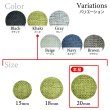 画像3: リネン調布張り シャンクボタン【カーキ】20mm 6個入 丸型 足つき 手芸 服飾 付け替え きらきらぷんぷん丸 B-1878 (3)