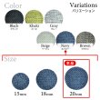 画像3: リネン調布張り シャンクボタン【ネイビー】20mm 6個入 丸型 足つき 手芸 服飾 付け替え きらきらぷんぷん丸 B-1887 (3)