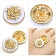 画像5: メタルボタン エンブレム 【ホワイト＆ゴールド】23mm 5個入 丸型 足つき 2トーン 手芸 服飾 付け替え ボタンマート B-1921 (5)