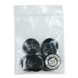 画像7: 樹脂ボタン マーブル柄【ブラック】20mm 6個入 丸型 リム付き 4穴 手芸 服飾 付け替え きらきらぷんぷん丸 B-1997 (7)