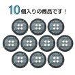 画像4: 樹脂ボタン 二段デザイン【ブラック】15mm 10個入 丸型 手芸 服飾 付け替え きらきらぷんぷん丸 B-2001 (4)