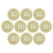画像1: 木目調樹脂ボタン【ライトブラウン】15mm 10個入 4穴 丸型 手芸 服飾 付け替え ボタンマート B-2016 (1)