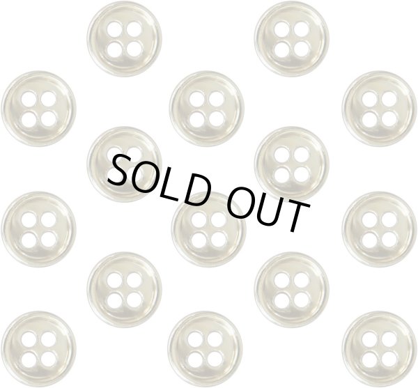 画像1: メタルボタン 四つ穴 【ゴールド 鏡面仕上げ】 金 シャツ スーツ 15個入り 【10mm】 ボタンマート B-204 (1)