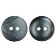 画像1: 樹脂ボタン ツートンマーブル【ブラック】20mm 6個入 丸型 二つ穴 手芸 服飾 付け替え ボタンマート B-2063 (1)