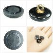画像5: 樹脂ボタン リングデザイン【ブラック】15mm 10個入 丸型 足つき 手芸 服飾 付け替え ボタンマート B-2091 (5)