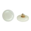 画像1: 樹脂ボタン リングデザイン【アイボリー】17mm 8個入 丸型 足つき 手芸 服飾 付け替え ボタンマート B-2095 (1)
