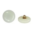 画像1: 樹脂ボタン リングデザイン【アイボリー】20mm 6個入 丸型 足つき 手芸 服飾 付け替え ボタンマート B-2096 (1)