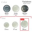 画像3: 樹脂ボタン リングデザイン【アイボリー】20mm 6個入 丸型 足つき 手芸 服飾 付け替え ボタンマート B-2096 (3)