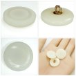 画像5: 樹脂ボタン リングデザイン【アイボリー】20mm 6個入 丸型 足つき 手芸 服飾 付け替え ボタンマート B-2096 (5)
