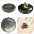 画像5: 樹脂ボタン リングデザイン【ブラウン】15mm 10個入 丸型 足つき 手芸 服飾 付け替え ボタンマート B-2097 (5)
