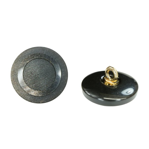 画像1: 樹脂ボタン リングデザイン【ブラウン】17mm 8個入 丸型 足つき 手芸 服飾 付け替え ボタンマート B-2098 (1)