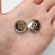画像6: メタルボタン 四つ穴 【ゴールド 鏡面仕上げ】 金 シャツ スーツ 10個入り 【20mm】 ボタンマート B-209 (6)