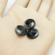 画像5: 樹脂ボタン マーブル柄【ブラック】15mm 10個入 丸型 四つ穴 裁縫 洋裁 付け替え ボタンマート B-2109 (5)