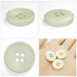 画像5: 樹脂ボタン 皿型【アイボリー】18mm 8個入 四つ穴 丸型 フチあり くぼみ 手芸 服飾 付け替え ボタンマート B-2120 (5)