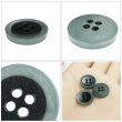 画像5: 四つ穴ナットボタン バイカラーリム【ブルー】15mm 8個入 丸型 手芸 服飾 付け替え きらきらぷんぷん丸 B-2150 (5)