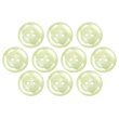 画像1: 二つ穴樹脂ボタン【アイボリー】15mm 10個入 シェル調 丸型 光沢 模様 手芸 服飾 付け替え ボタンマート B-2155 (1)