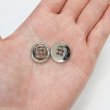 画像6: メタルボタン 四つ穴 【シルバー 鏡面仕上げ】 銀 シャツ スーツ 10個入り 【18mm】 ボタンマート B-216 (6)
