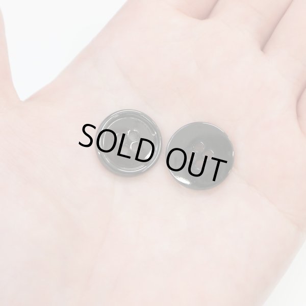 画像6: メタルボタン 四つ穴 【ブラック 鏡面仕上げ】 黒 シャツ スーツ 10個入り 【18mm】 ボタンマート B-224 (6)