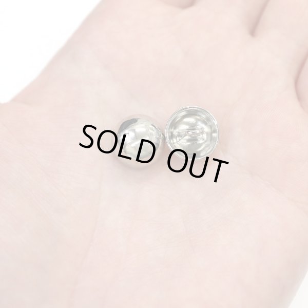 画像6: メタルボタン 【シルバー 鏡面仕上げ】 銀 ボタン ビジューボタン 飾りボタン 縫製ボタン 袖口ボタン 15個入り 【12.5mm】 ボタンマート B-230 (6)