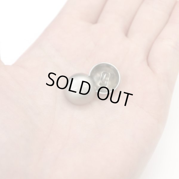 画像6: メタルボタン 【シルバー】 銀 ビジュー ドーム型 飾り 縫製 袖口 15個入り 【15mm】 ボタンマート B-243 (6)