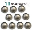 画像4: メタルボタン 【シルバー】 銀 ビジュー ドーム型 飾り 縫製 袖口 10個入り 【20mm】 ボタンマート B-245 (4)