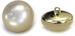 画像1: 足つきボタン 【ホワイト】 白 半透明 シャツ スーツ 6個入り 【20mm】 きらきらぷんぷん丸 B-248 (1)